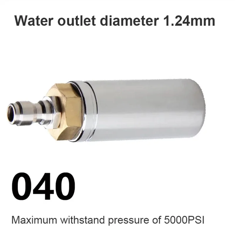 Фото Турбонасадка AT19-5000 PSI 360° °   Вращающийся корпус из нержавеющей стали, быстрое соединение высокого давления №3