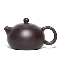 chinese yixing teapot purple clay xishi pot handmade unique shape pot kettle home ball hole dahongpao oolong tea set 150ml