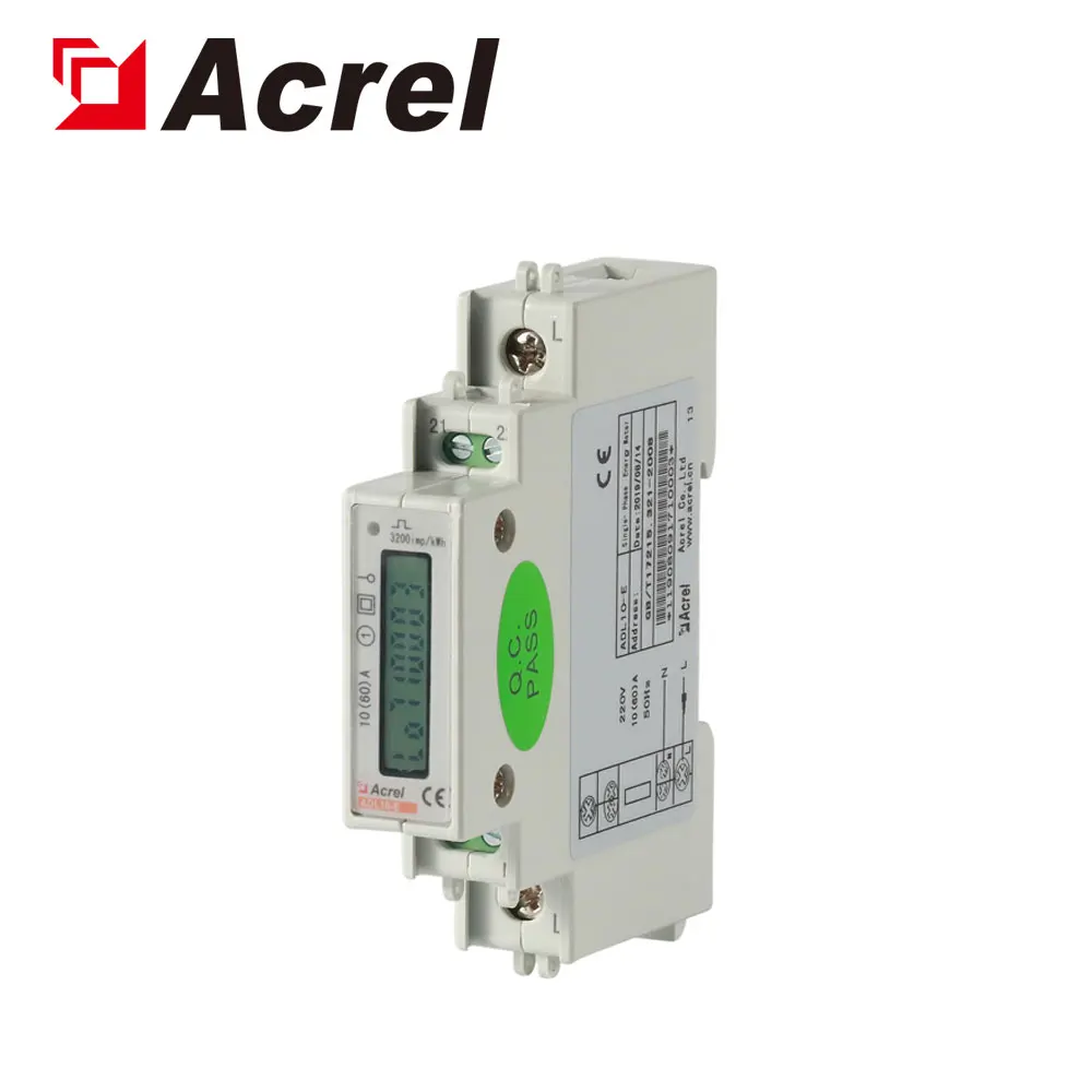 

Acrel ADL10-E Factory Din Rail однофазный измеритель кВтч RS485 Modbus-RTU 10(60)A