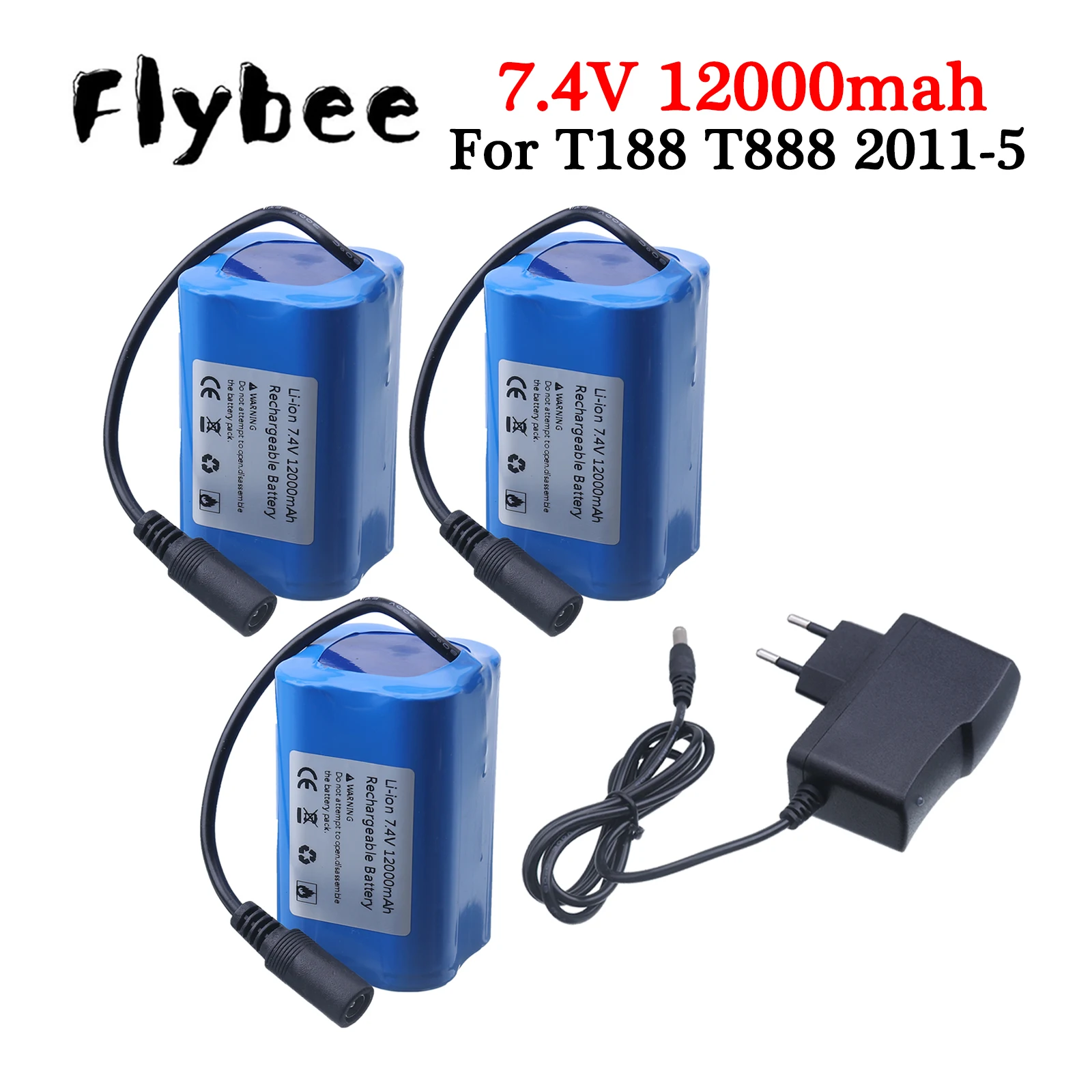 Литий-полимерный аккумулятор высокой емкости 12000 мАч 7 4 В 2S для T188 T888 2011-5