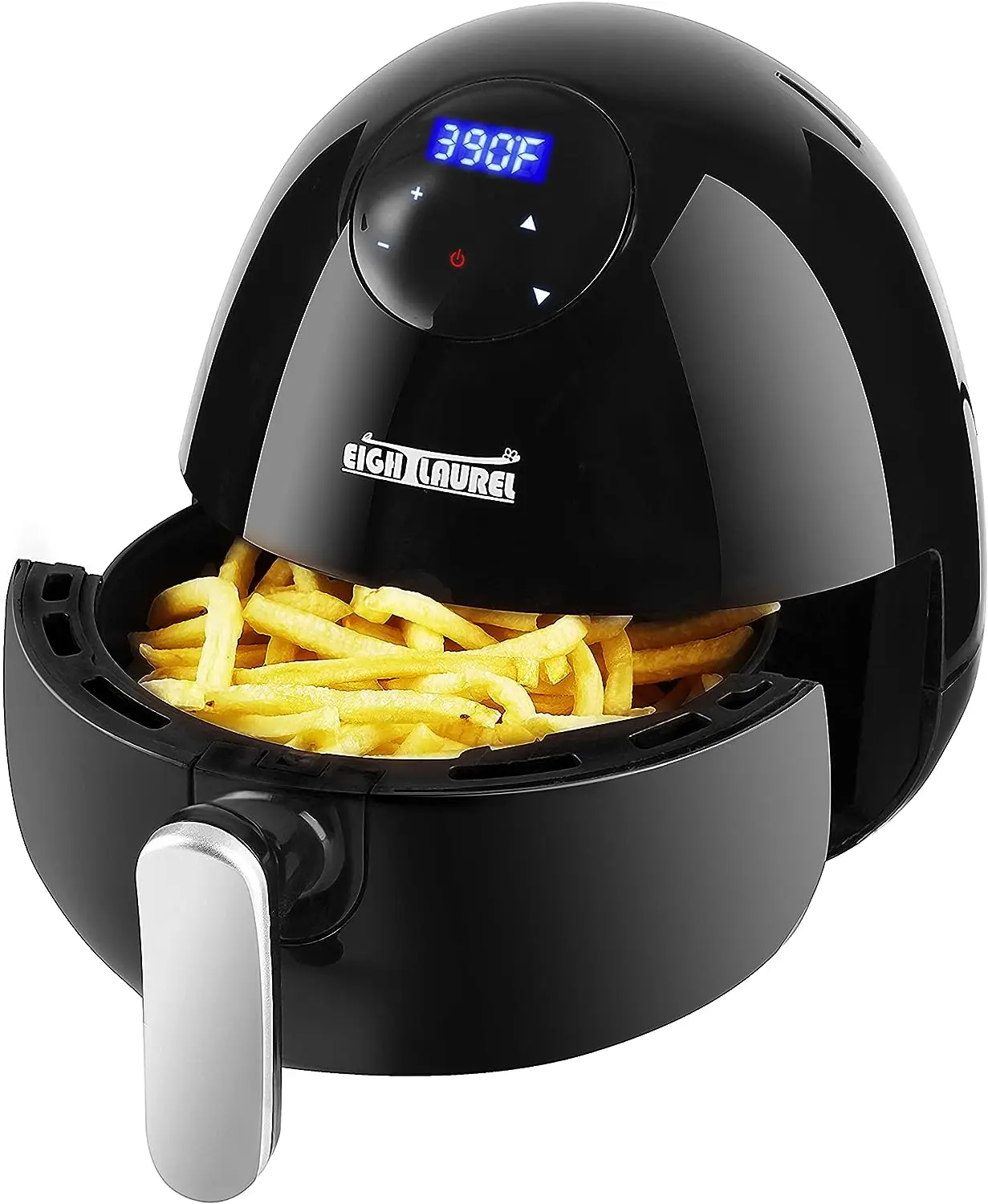 

Air Fryer, 700-Watt Airfryer Compact Oilless Small Oven with Basket, 1.64 Quart Capacity 90°F- 390°F Temperature Controls and