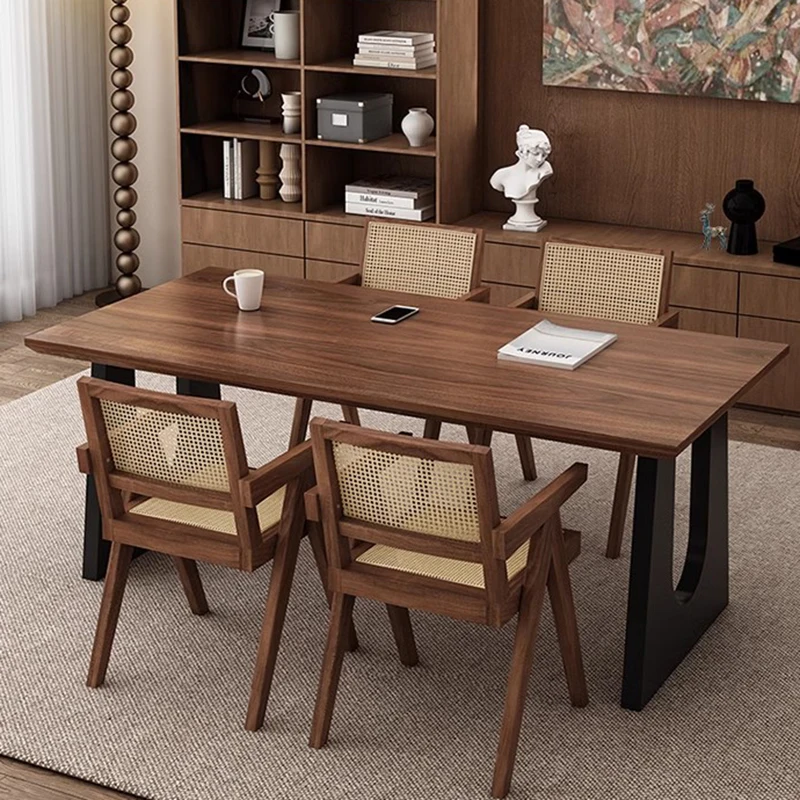 Деревянный современный офисный стол Рабочий для руководителя минималистичный