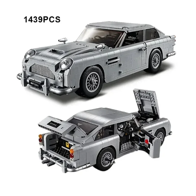 

1439 шт. техническая классическая модель автомобиля Джеймс Бонд 007 Строительный блок подходит 10262 сборные кирпичи игрушки подарки для взрослых мальчиков