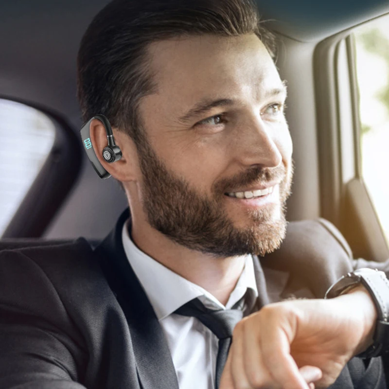 New V9S V8S Bluetooth Earphone Sport Driver Car Wireless Headphone With Mic HD Handsfree Calling Stereo Muics Business Headset images - 6