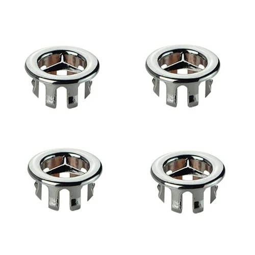 

4 шт. пластиковая ванная комната, кухонная раковина, крышка для перелива, кольцо, сменная вставка, хромированное отверстие, круглая сливная крышка, аксессуар для раковины