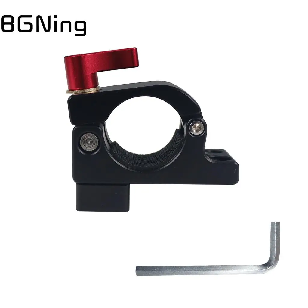 25-27mm Rod Clamp with Cold Shoe Mount Adapter Monitor Clip for DJI Ronin M MX Handheld Stabilizer Extension Accessories
