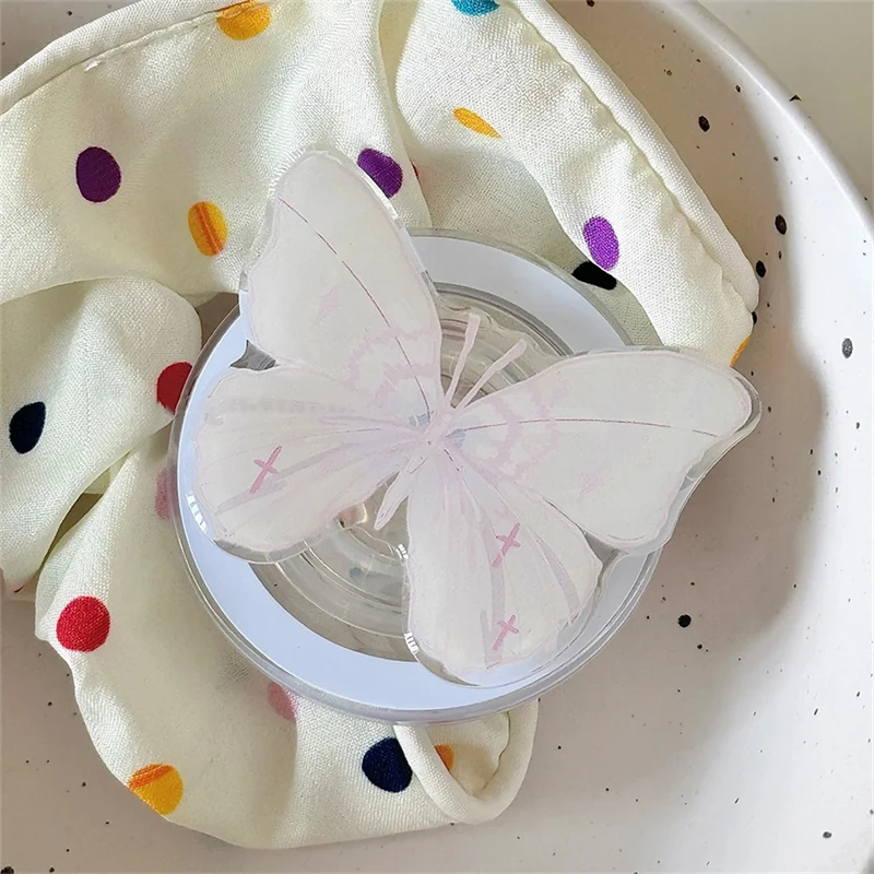 Корейский Розовый чехол-бабочка для Magsafe магнитный держатель телефона подставка