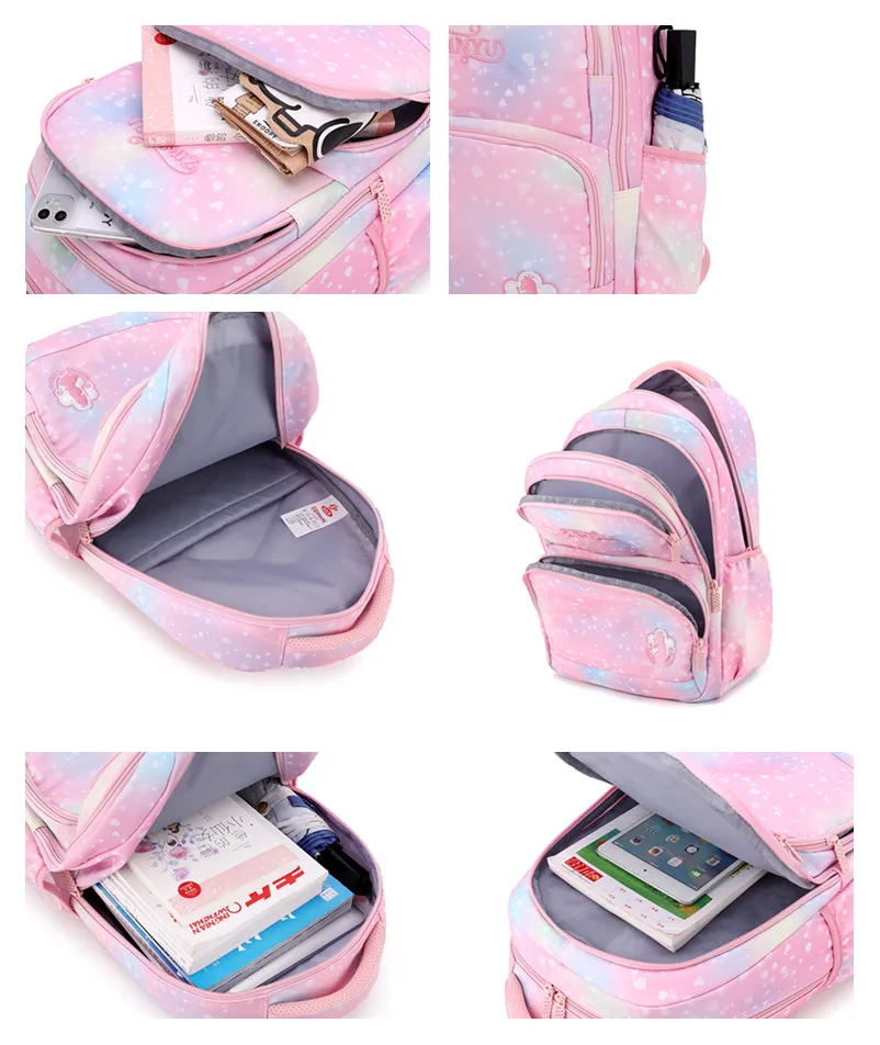 Girls School Backpacks Kids Elementary Students Bookbags Princess School Bag Women Daypacks Mochila Infantil