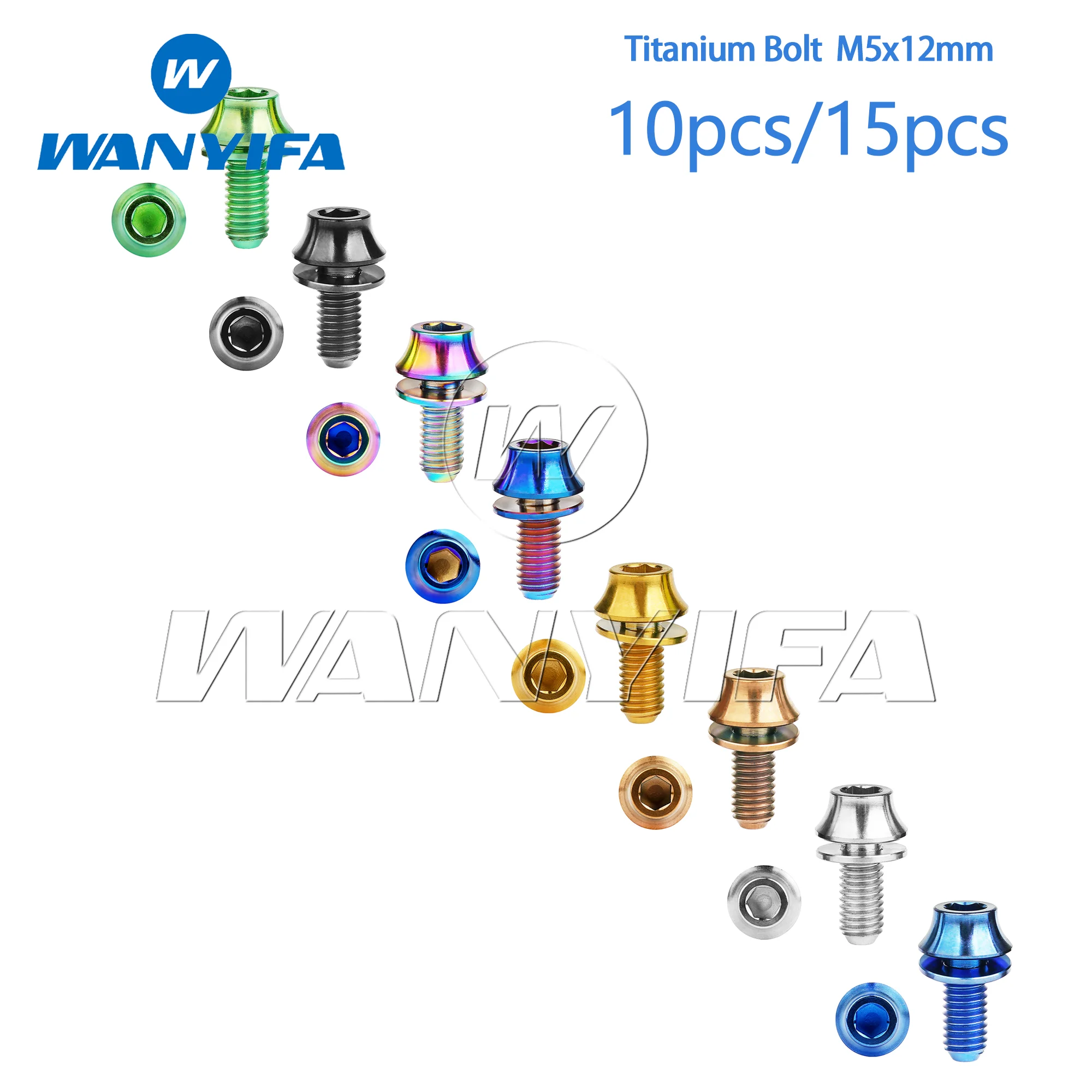 Титановый болт Wanyifa M5x12 мм клетка для бутылки с водой велосипеда крепежная