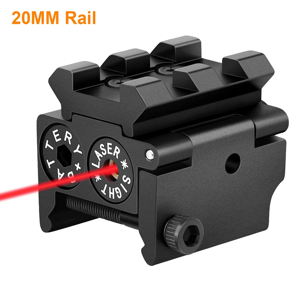 

Tactical Mini Red Laser Red Dot Laser Sight with Rail Mount Aisoft Gun Laser for Pistol Handgun Rifle Hunting Accessories