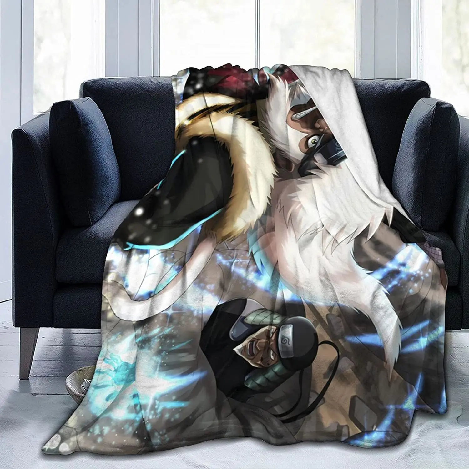 

Hiruzen Sarutobi Fluffy Soft and Comfortable Blanket, Anime Warm Embrace of Sympathy