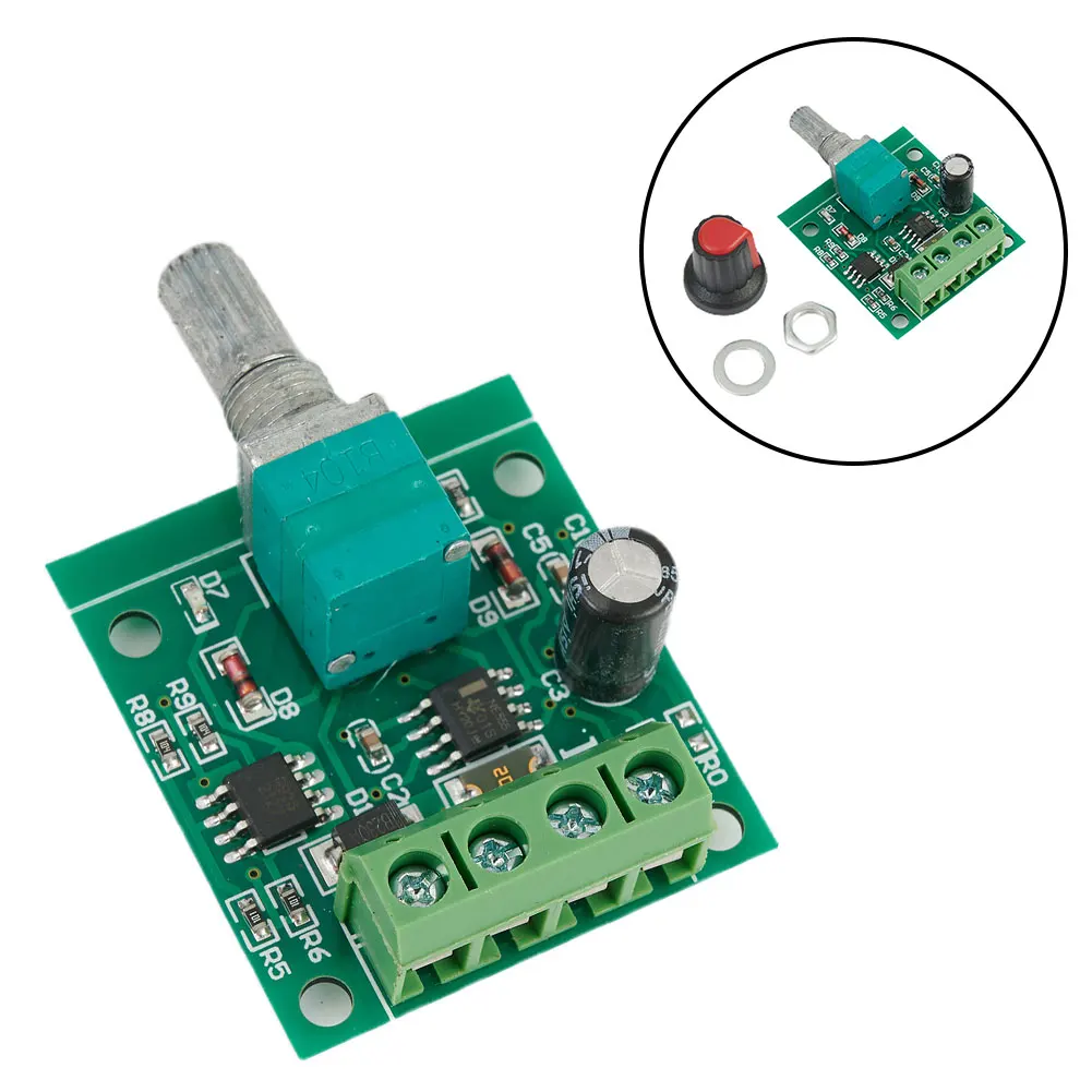 Регулятор скорости двигателя постоянного тока Boutique DC DC1.8-15V Комплект ручки около.