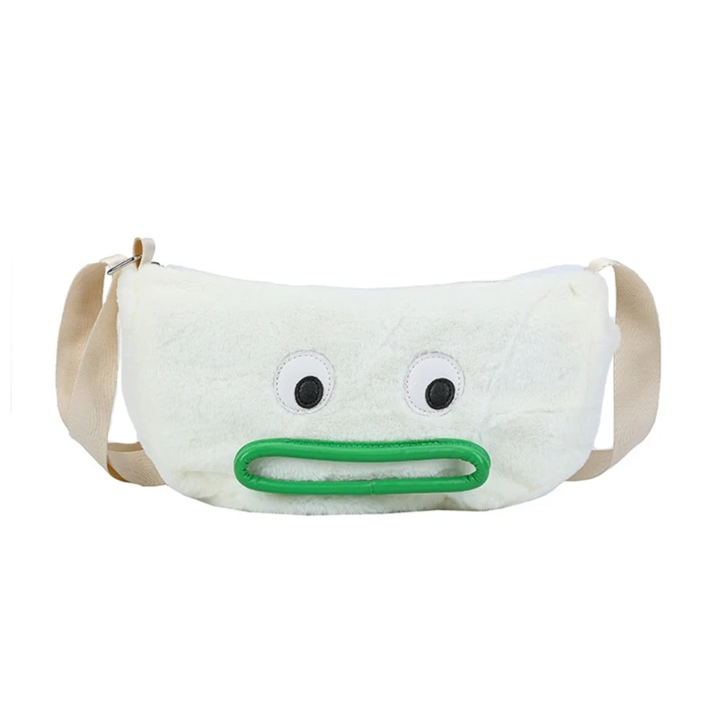 

Stylish & Playful Plush Sausage Mouth Crossbody Bag Cartoon Character Shoulder Bag for Women Girls Gift