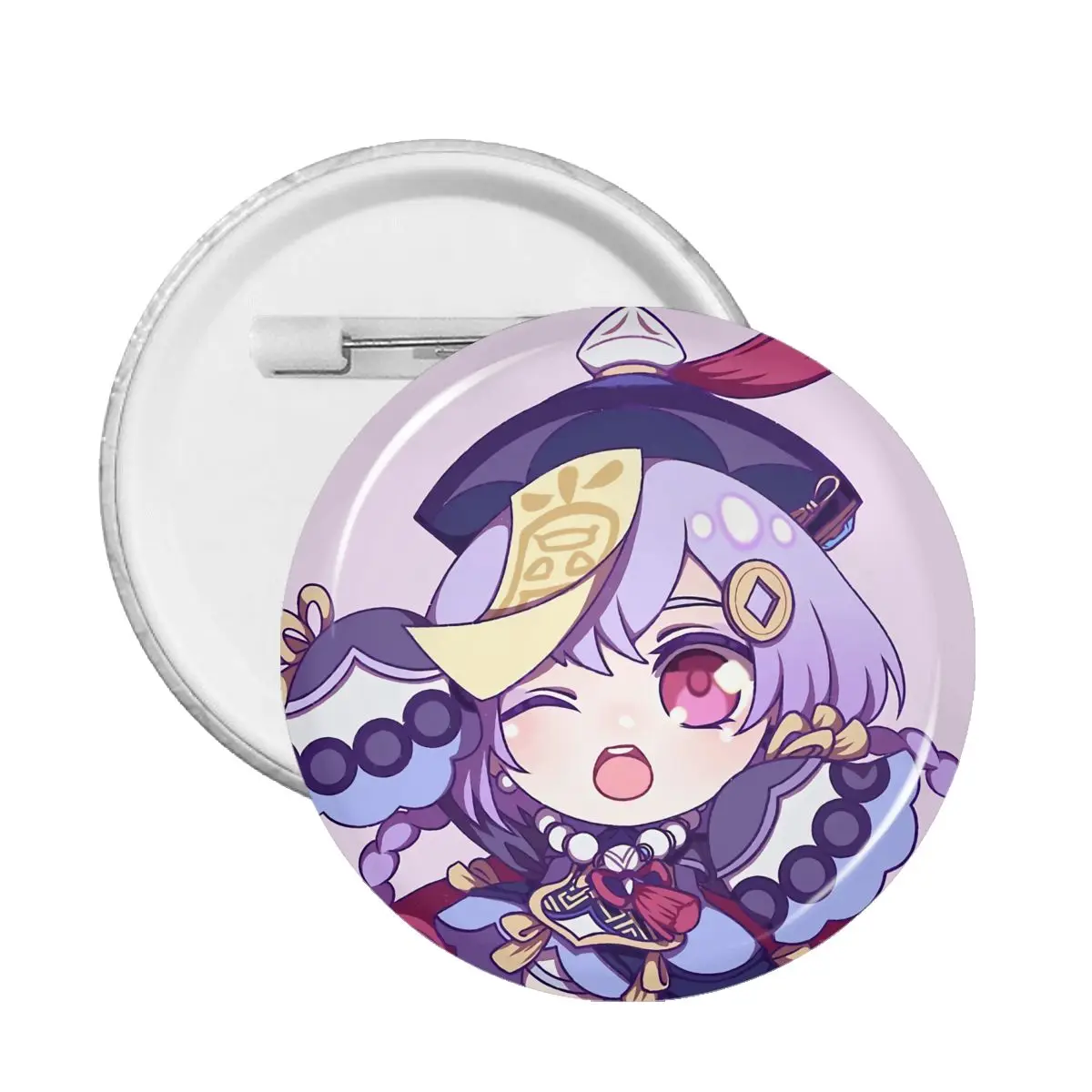 

Genshin Impact Game Qiqi, значок для телефона, броши для влюбленных