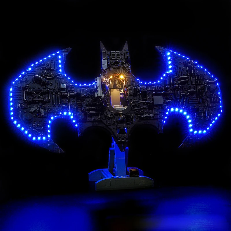 Фото Набор светодиодного освещения премиум-класса для Lego 76330 с логотипом Бэтмена (только светодиодная подсветка, без блоков-конструкторов) Идеально подходит и обеспечивает яркое свечение. №2