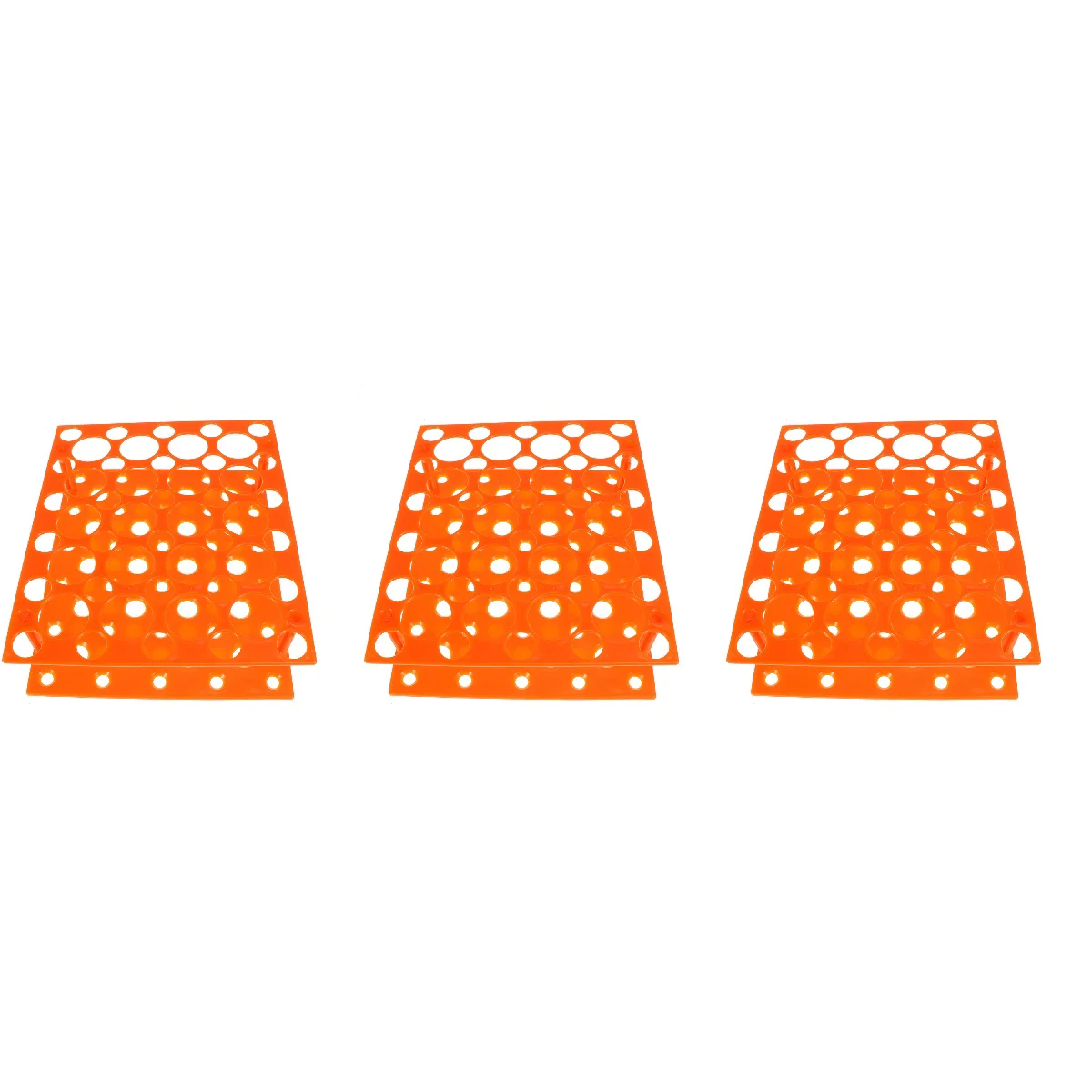 

3pcs 50 Positions Tube Rack Centrifuge Tube Rack for 15ml/ 50ml Test Tube