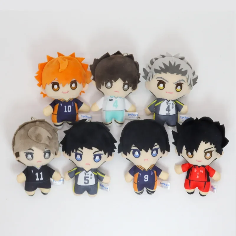 

Haikyuu!! Plush Pendant Akaashi Keiji Keychain Bag Shoyo Hinata Tobio Kageyama Kuroo Tetsurou Anime Peripheral Plush Toys Gift