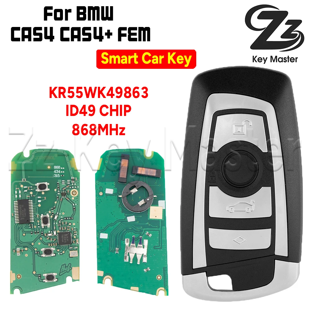

Zz Key Master Smart Card Key BMW F System 315/433/868 МГц ID49 Для BMW 1 2 3 4 5 6 7 серии X1 X3 CAS4 CAS4+ FEM F Syst.