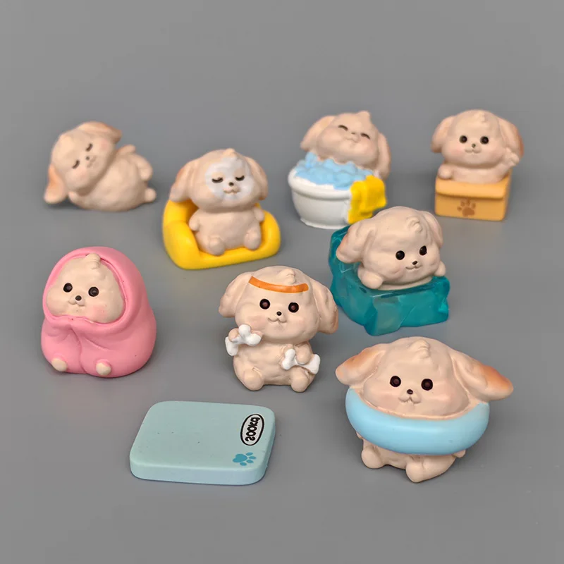 10 шт. мультяшная фигурка щенка собака сделай сам ландшафтный домашний милый