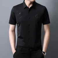 casumanl brand shirts for men 2022 new summer thin short sleeve print men shirts fashion business casual camisas para hombre