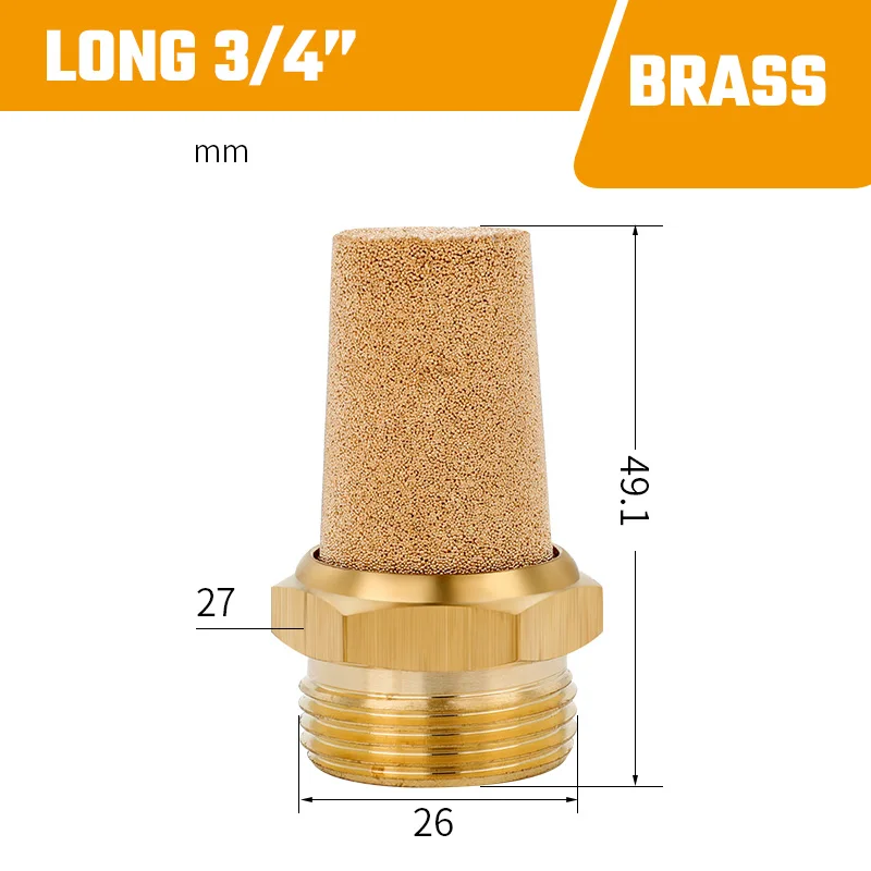 

Пневматический глушитель LAIZE латунный BSPT