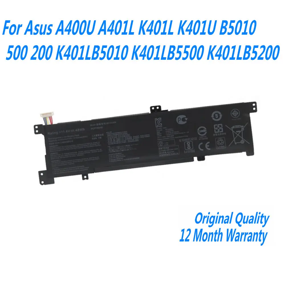 Новый аккумулятор для ноутбука 11 4 В 48 Втч B31N1424 Asus A400U A401L K401L K401U B5010 500 200 K401LB5010 K401LB5500