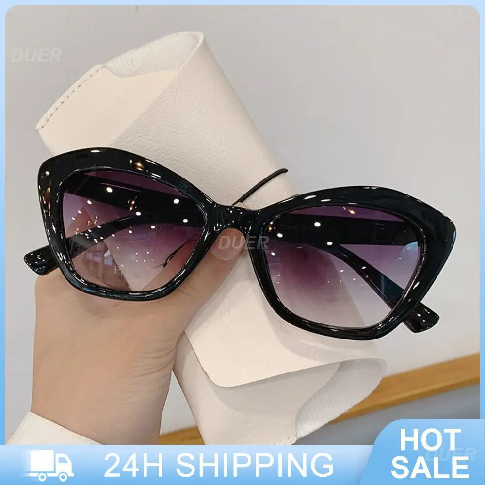 

Trendy Sun Glasses Unique Oversized Shades Goggle Uv400 Goggles Retro Sunglasses Multicolor Cat Eye Sunglasses Cateye Female