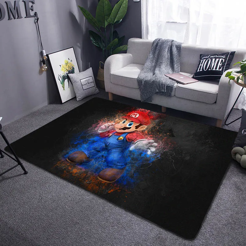 3D мультяшный ковер Марио для гостиной спальни детской игровой комнаты