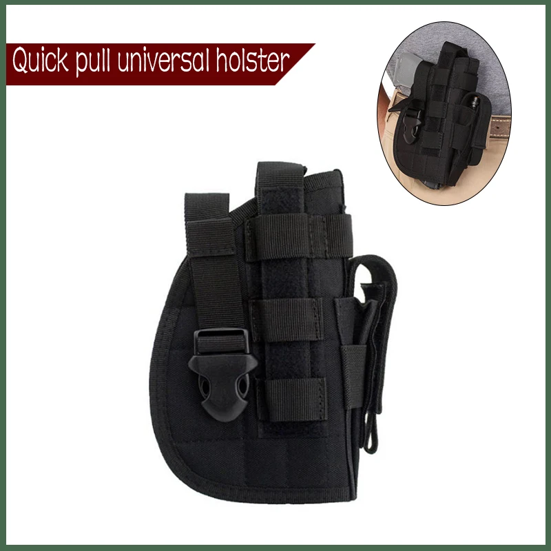 

New Multi Model Quick Pull Sleeve Universal Holster Quick Hunting Pouch Pull Sleeve For Glock 17 18 19 22 Waist Quick Pull Case