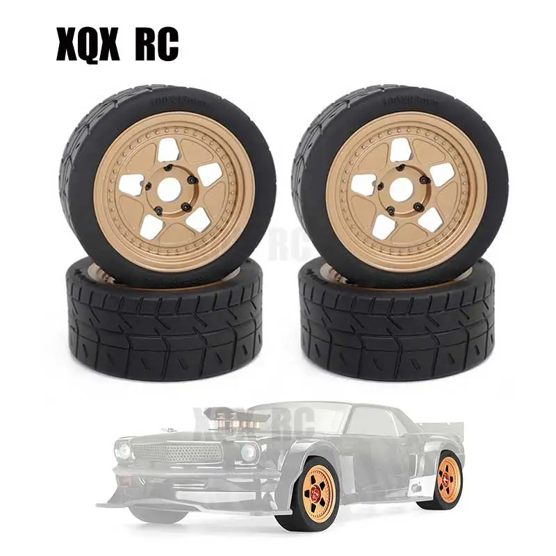 

4Pcs 100mm RC Tires Wheel 17mm Hex Hub Tyre For 1/7 1/8 RC Car ARRMA ZD Racing EX07 4WD Brushless INFRACTION V2 FELONY