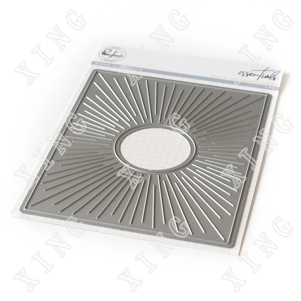 

Radiating Background New Metal Cutting Dies Scrapbook Diary Decoration Stencil Embossing Template Diy Greeting Card Handmade