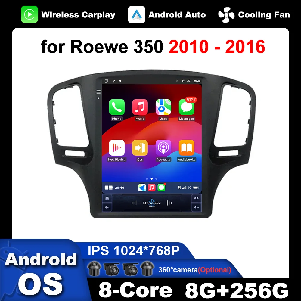 HD разделенный экран Android Auto стерео автомобильный радиоприемник мультимедийный