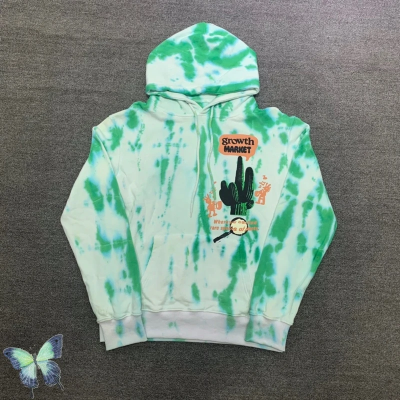

2022SS Tie Dye High Quality Cactus logo Hoodie Sweatshirt
