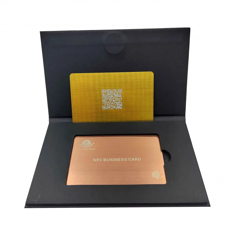 10 0 шт. Заводская цена быстрое чтение скрытая металлическая карта NFC визитная