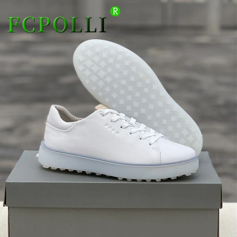 

Демисезонная женская спортивная обувь из натуральной кожи для тренировок в гольф, роскошные брендовые дизайнерские женские кроссовки для ...