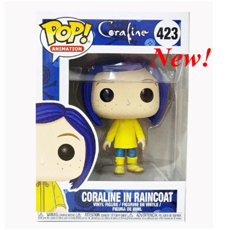 2024 Новое поступление Funko POP Coraline in дождевик 423 # виниловая модель игрушки для