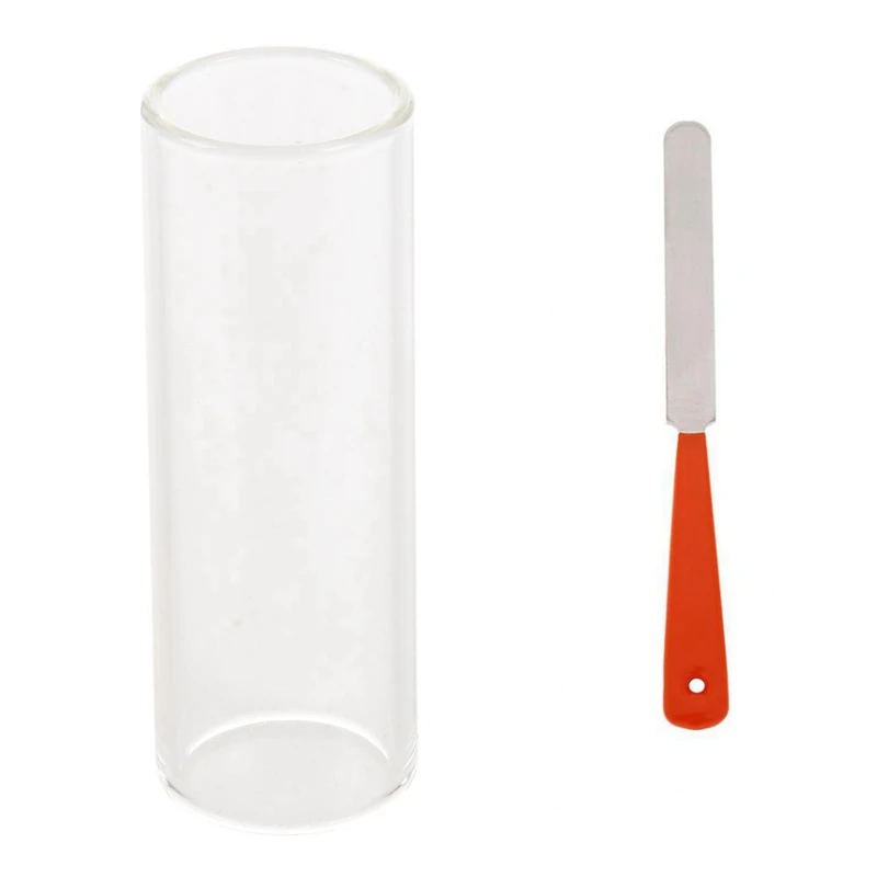 

1 Set Guitar Fret Crowning File Leveling Tool DIY Repair Part Set & 1 Pcs Guitar Glass Slippery Stick Glass Slide