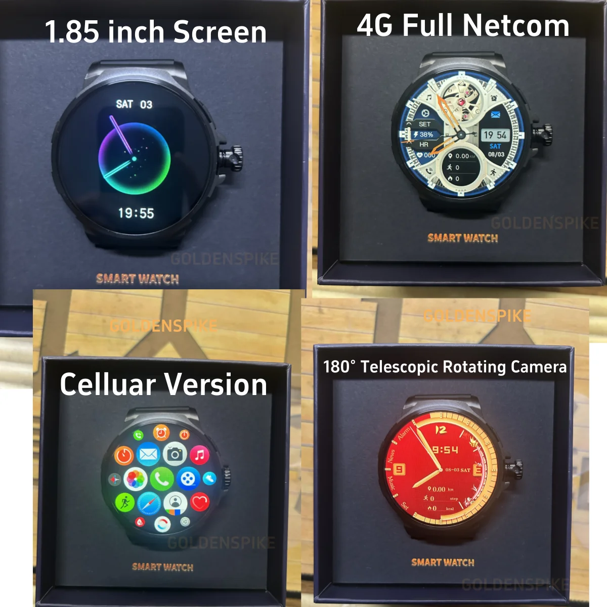 Умные часы 4g Android 9.0 С 180 °