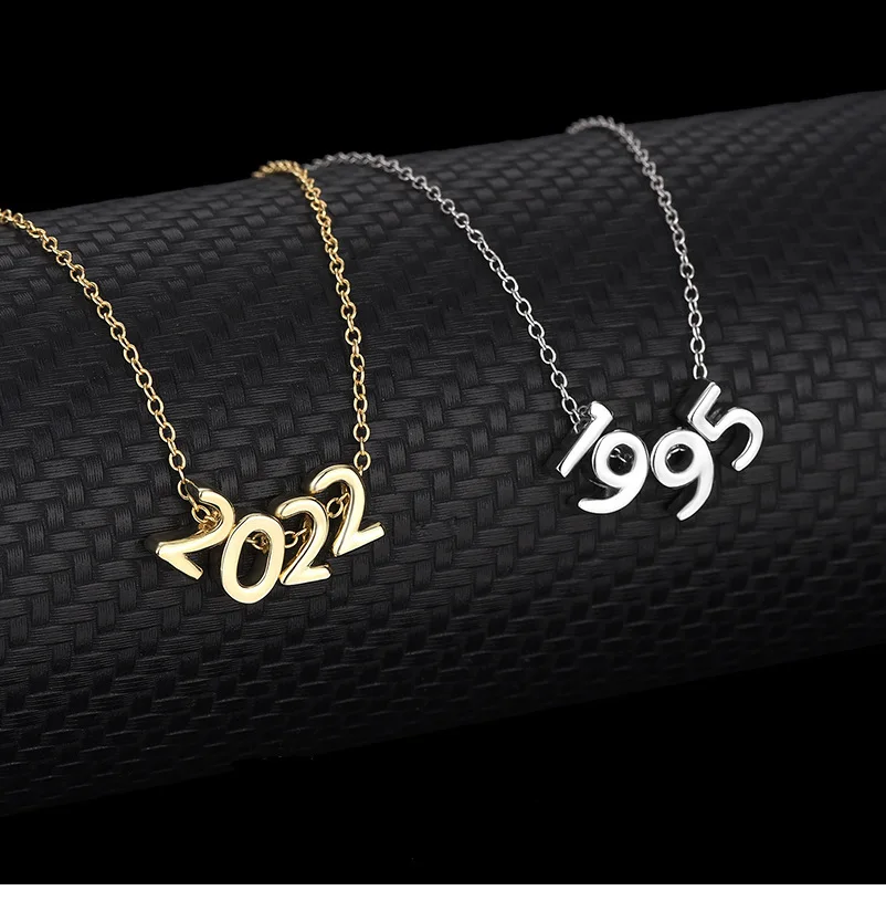 

Luxury Bracelet S925 Sterling Silver DIY Commemoration Day Number Bracelet Pendant Necklace for Women Fine Jewelry Gift for Girl