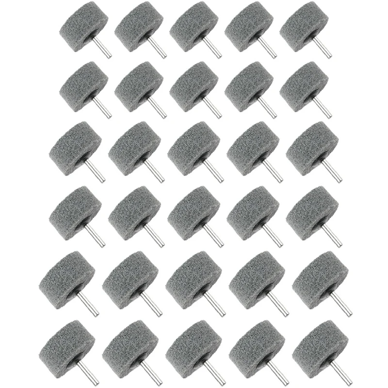 

1 комплект, нейлоновая полировальная головка с ручкой, полировальное колесо из нержавеющей стали и волокна, 6 мм, круглая ручка