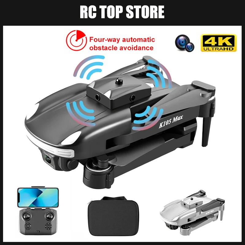 

Квадрокоптер K105 Max складной с двумя камерами, Wi-Fi, FPV