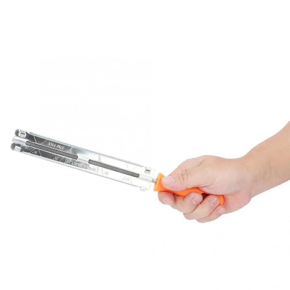 4 8 5 мм механические напильники для заточки бензопилы с пластиковой ручкой