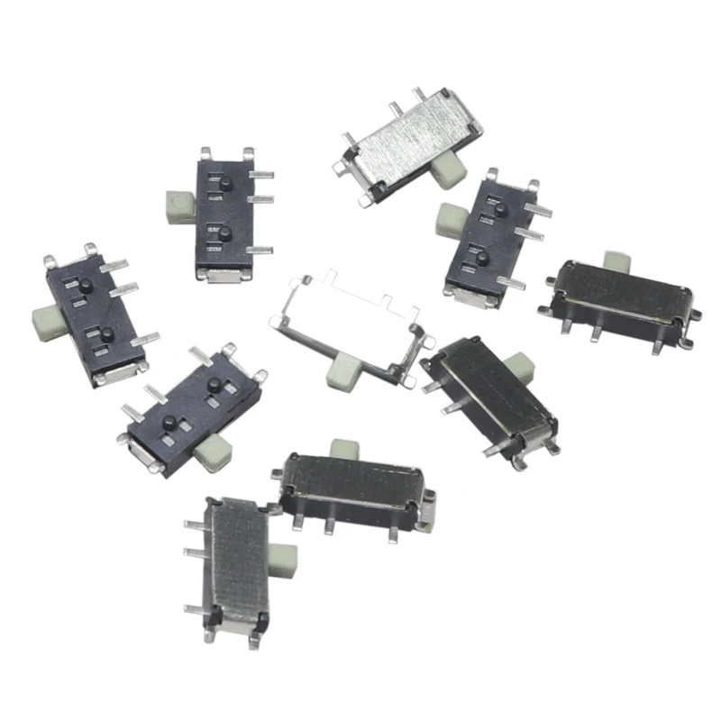 Фото 【200-50 шт.】миниатюрный SMD SMT переключатель MSK-12C02, 7-контактный, 1P2T, вкл/выкл, для MP3, MP4 №1