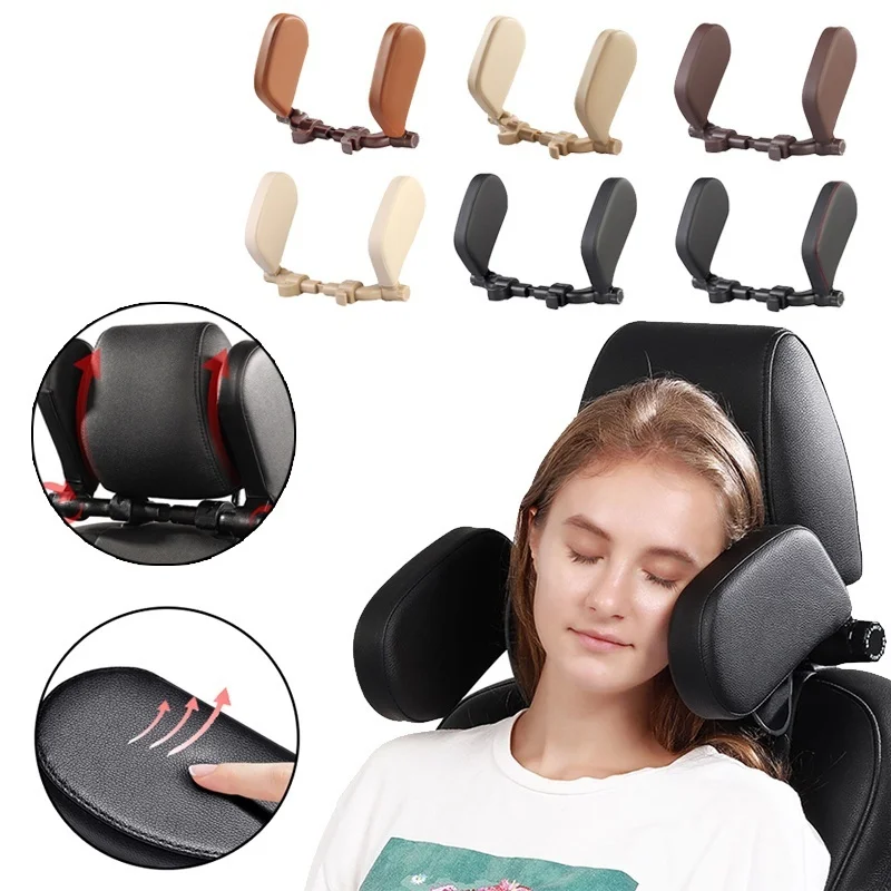 

Car Seat Headrest Comfort Memory Foam Pad Car Seat Neck Pillow Sleep Side Head Support on Sides Cervical Spine for Adults Child