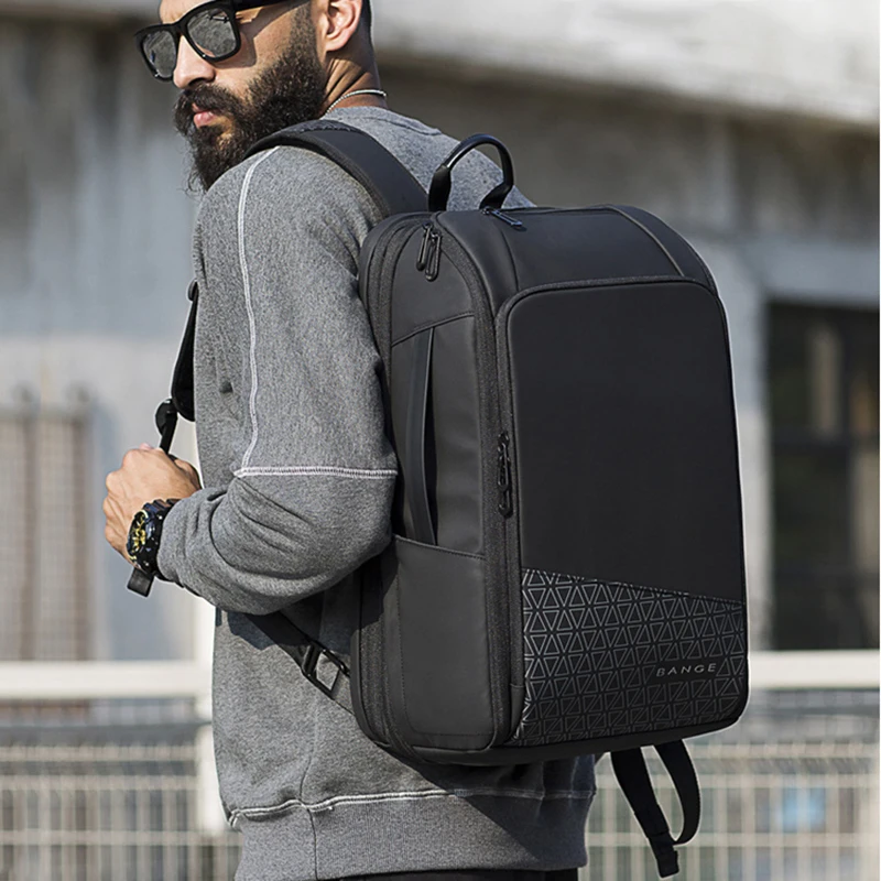 Men 15.6" Laptop Travel Business England Casual Scalable Large Capacity Anti-theft Male Women Luxury Designer Tote Backpacks
