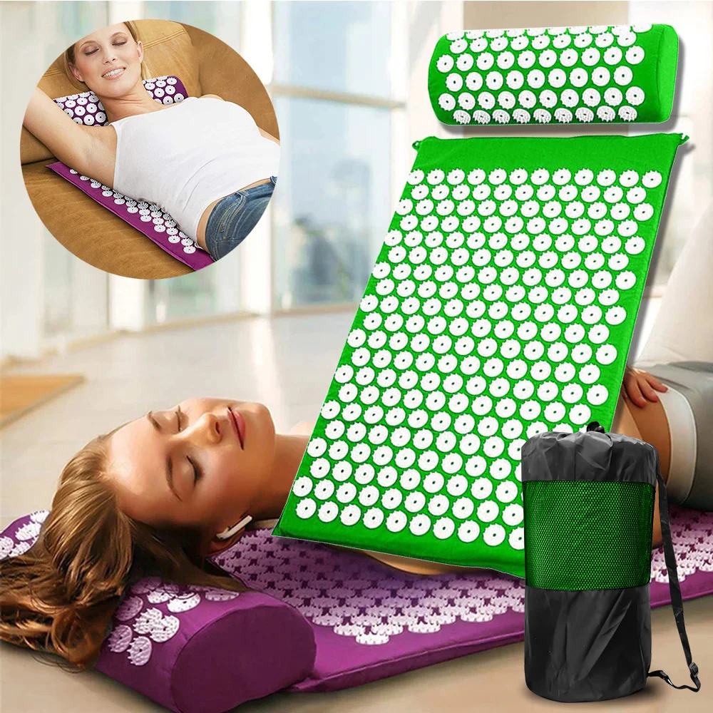 

Acupressure Mat Massager For Neck And Back Massager For Body Pillow Applicator Foot Massage Pad Applicator Massage Pillow