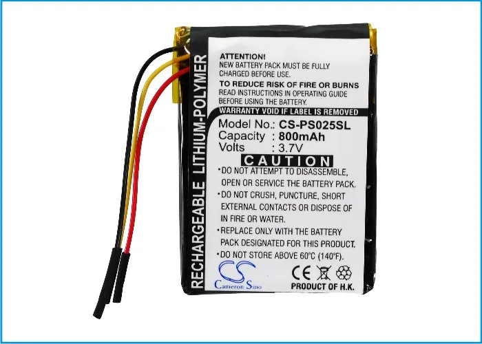 Фото Аккумулятор Cameron Sino 800 мАч для Philips GoGear SA6015 GoGear SA6025 GoGear SA6025/97 GoGear SA6025/37 №1
