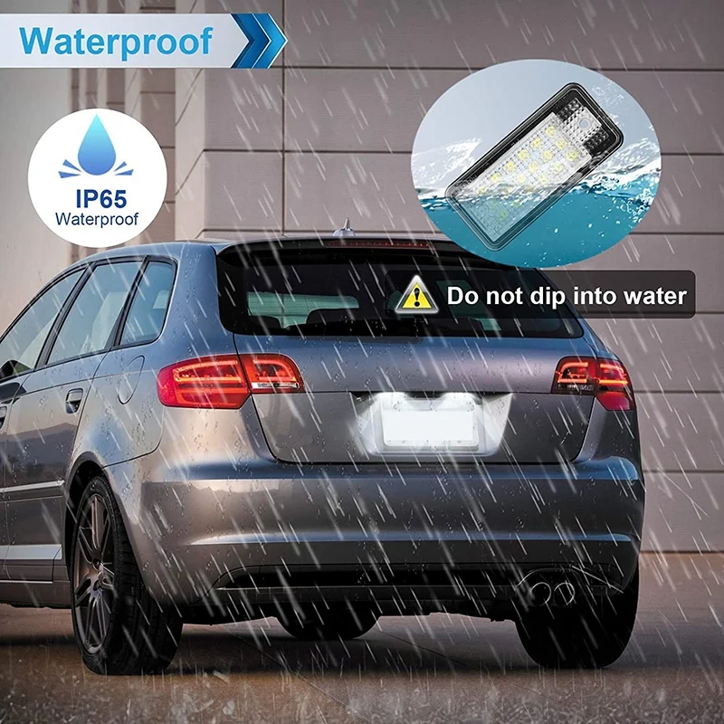 Автомобильный фонарь с номерным знаком для Audi A3 S3 8P A4 B6 B7 A5 A6 4F Q7 A8 S8 C6