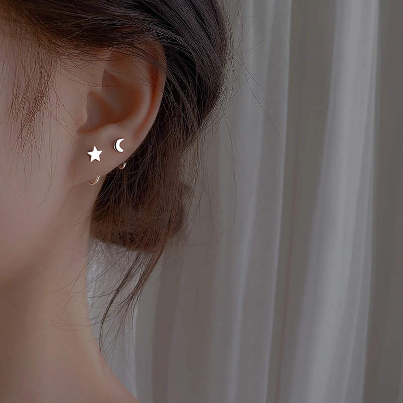 Модные элегантные геометрические минималистичные серьги-гвоздики для женщин и