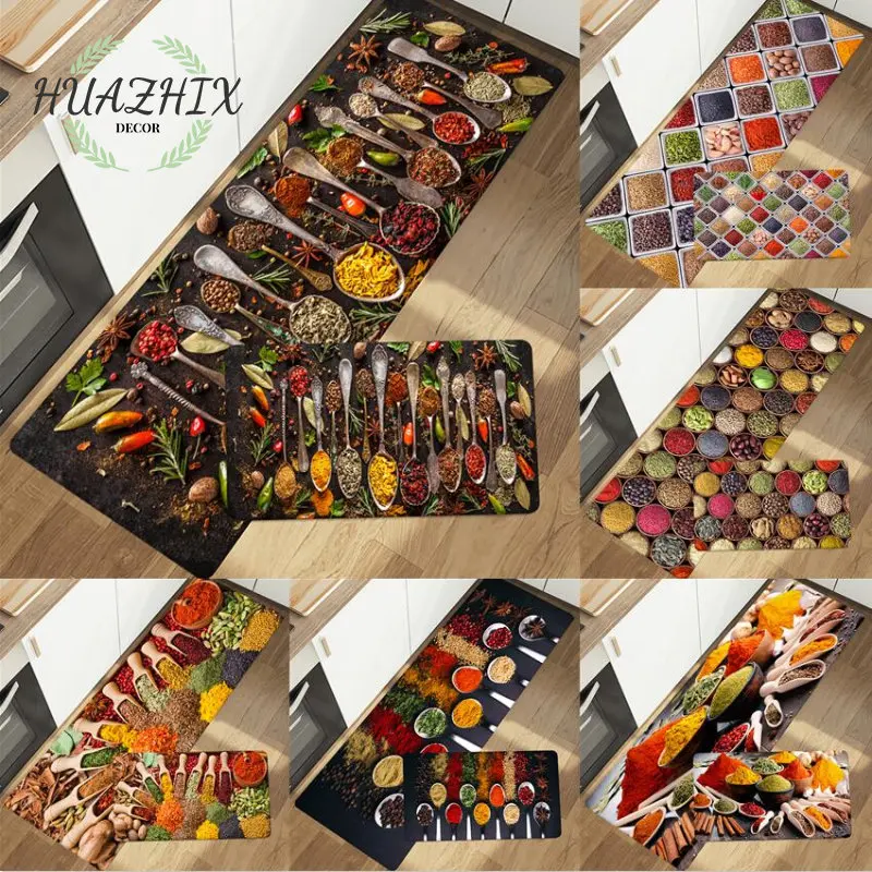 

Modern Kitchen Floor Carpet Non-slip Bedroom Living Room Flannel Mats Hallway Entrance Door High Quality Rugs Bedroom Decoration